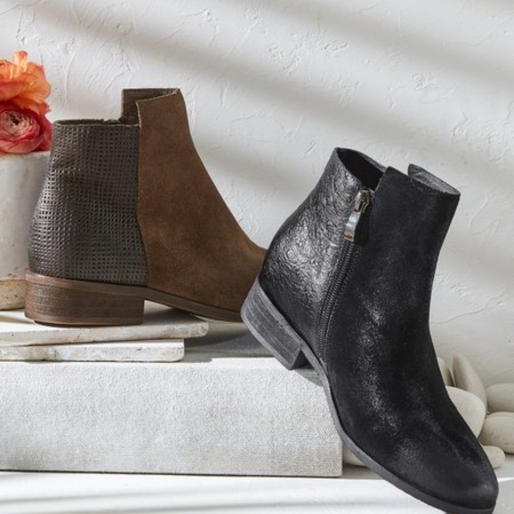 Soft Surroundings Caddie Flat Booties Black